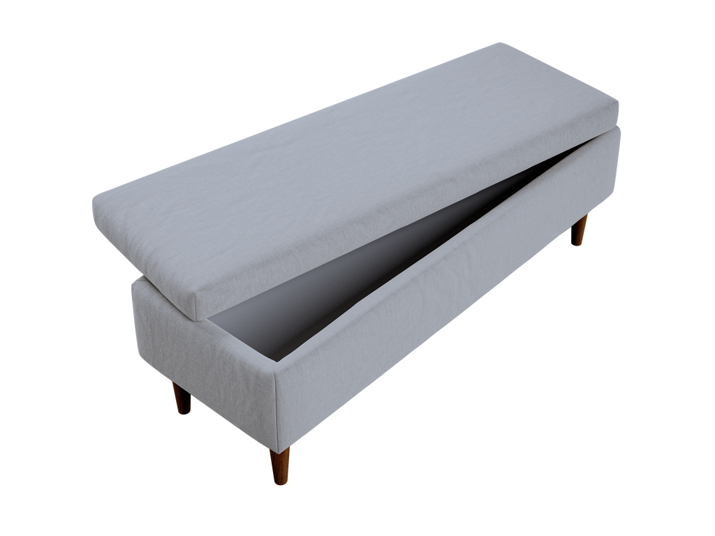 The Essential Storage Bench in Hemp Blend
