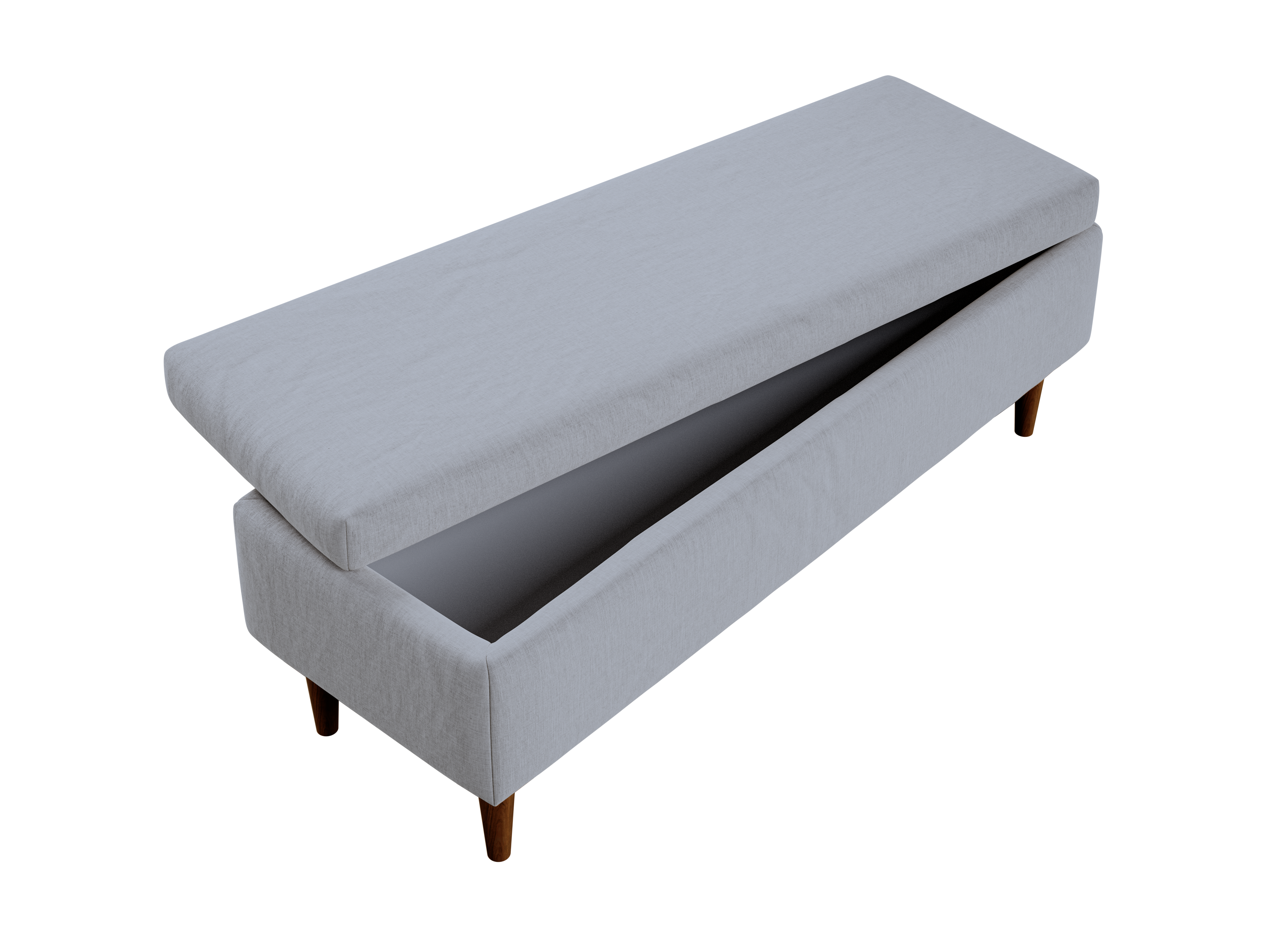 The Essential Storage Bench in Hemp Blend