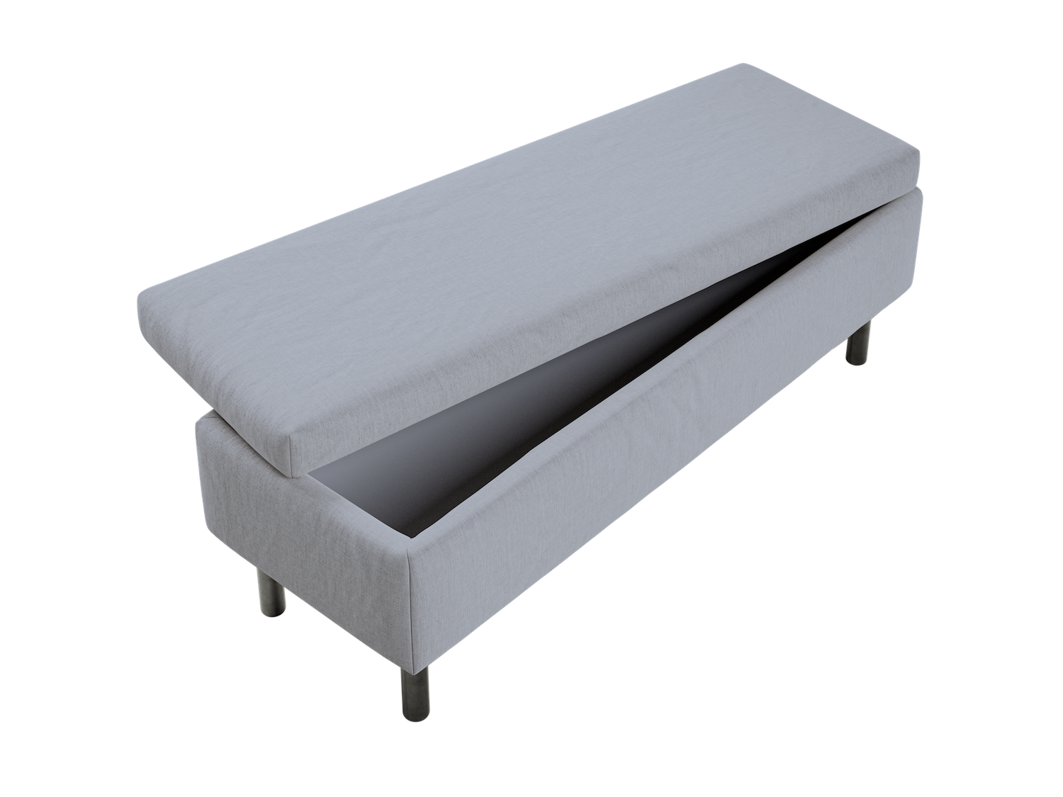 The Essential Storage Bench in Hemp Blend