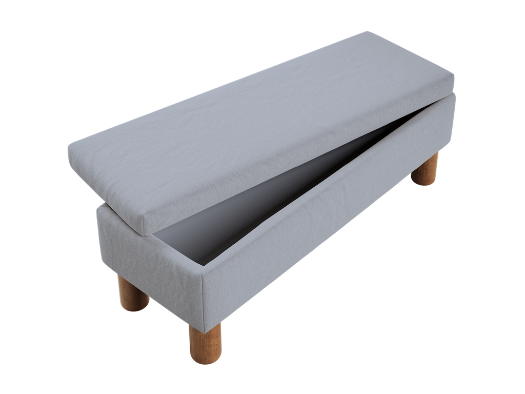 The Essential Storage Bench in Hemp Blend