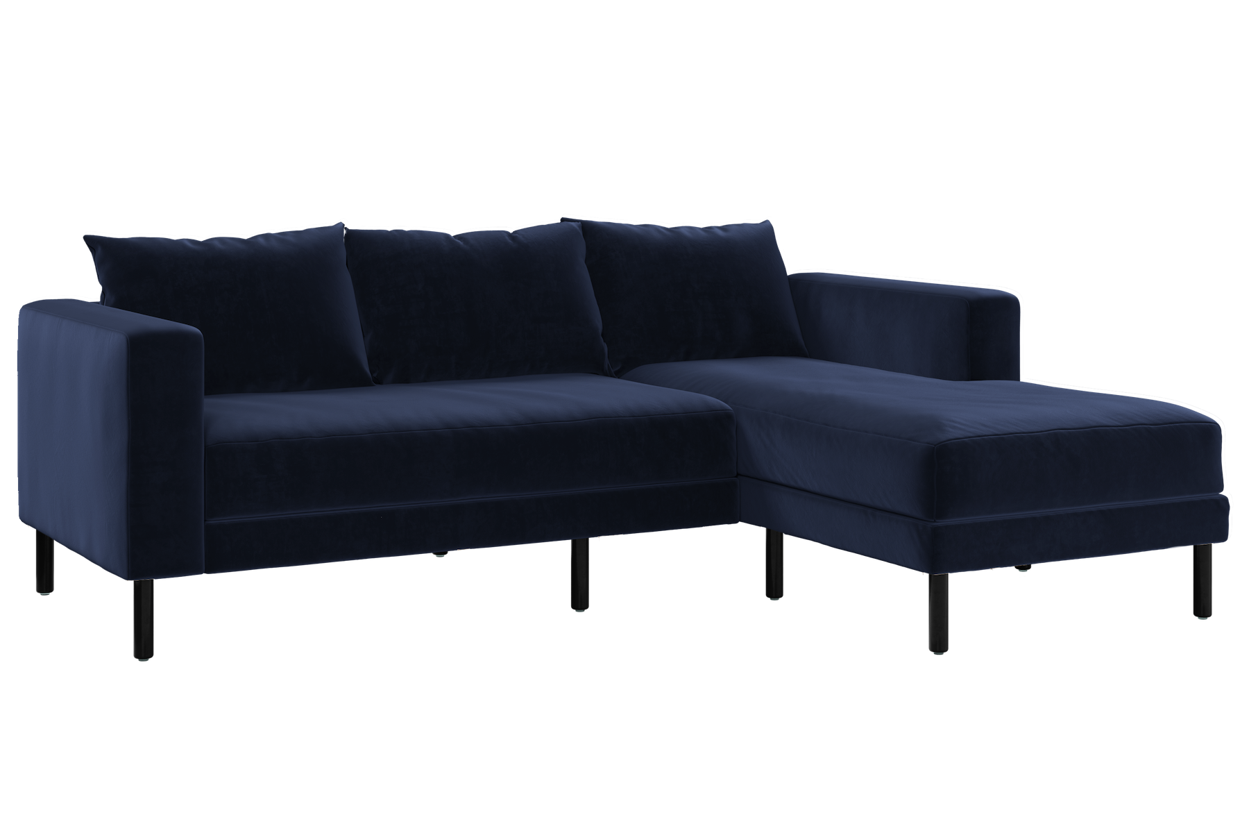 The Essential Sectional in Recycled Velvet