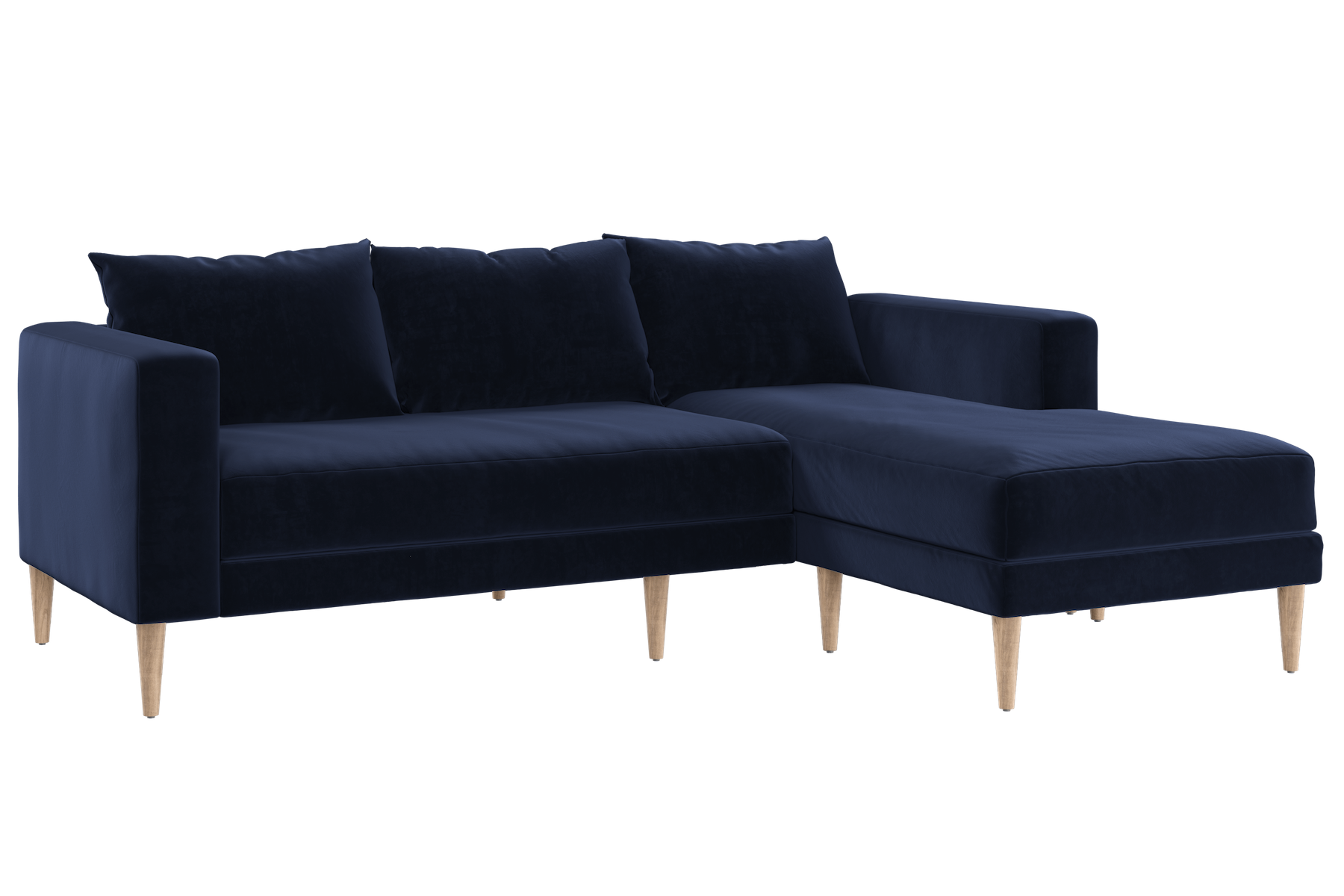 The Essential Sectional in Recycled Velvet