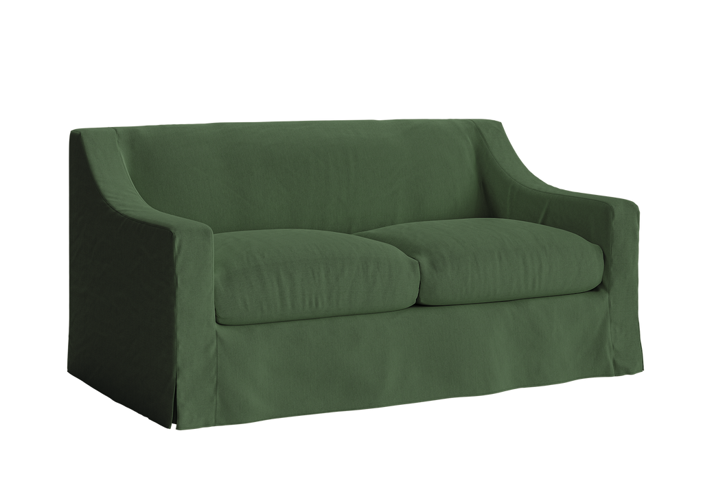 The Evergreen Loveseat in Hemp Blend