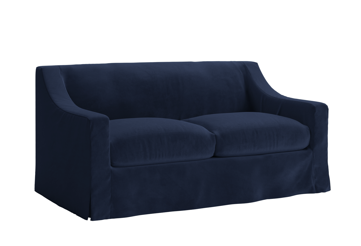 The Evergreen Loveseat in Recycled Velvet