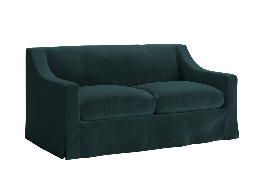 The Evergreen Loveseat in Recycled Velvet