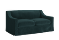 The Evergreen Loveseat in Recycled Velvet