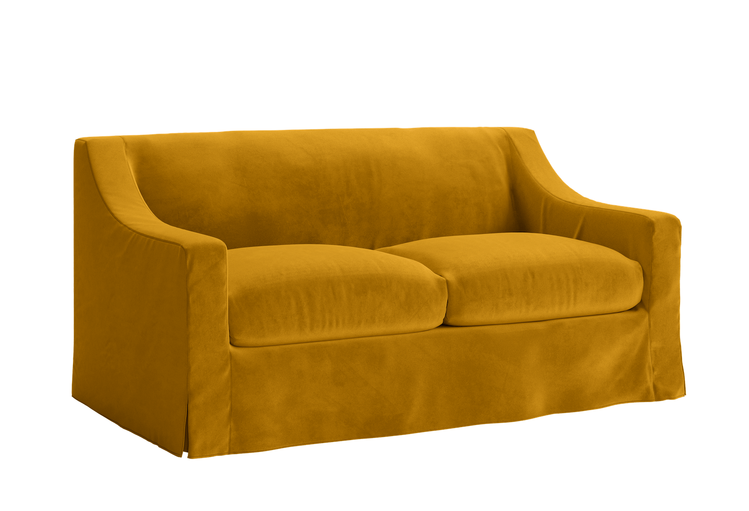 The Evergreen Loveseat in Recycled Velvet