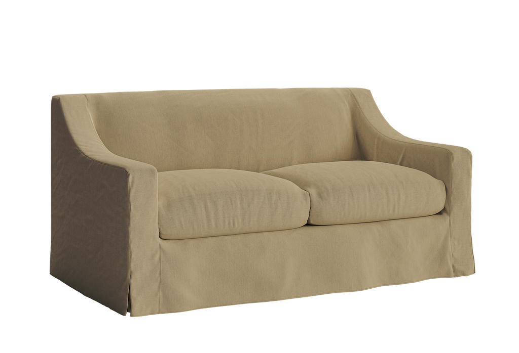 The Evergreen Loveseat in Hemp Blend