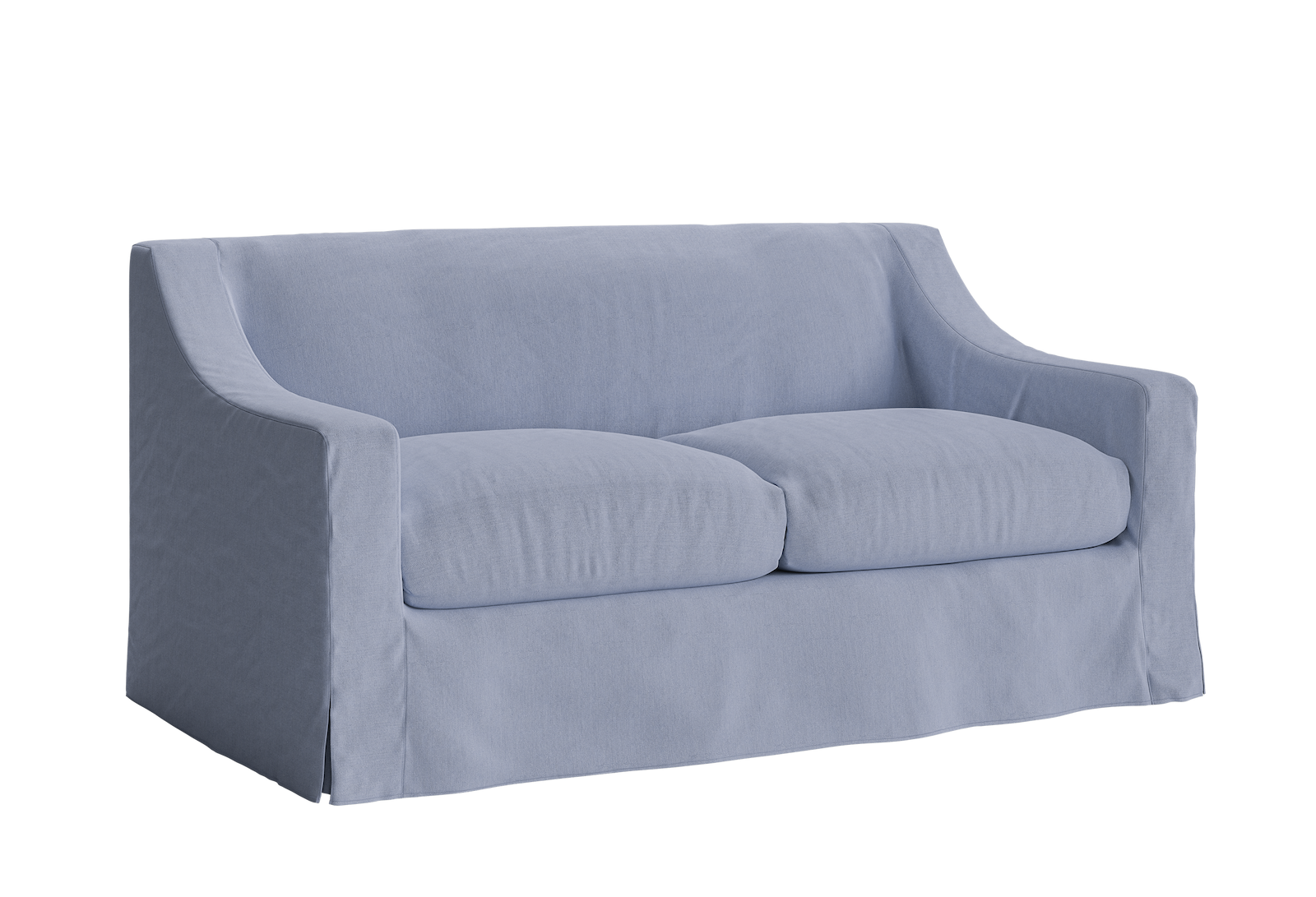 The Evergreen Loveseat in Hemp Blend