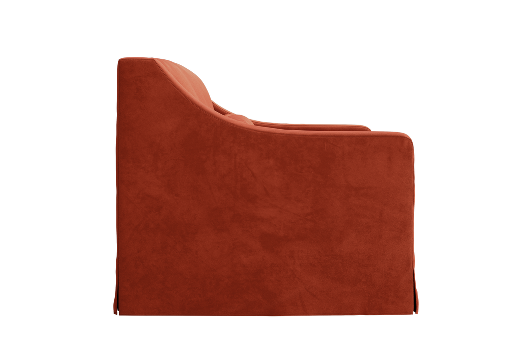 The Evergreen Loveseat in Recycled Velvet