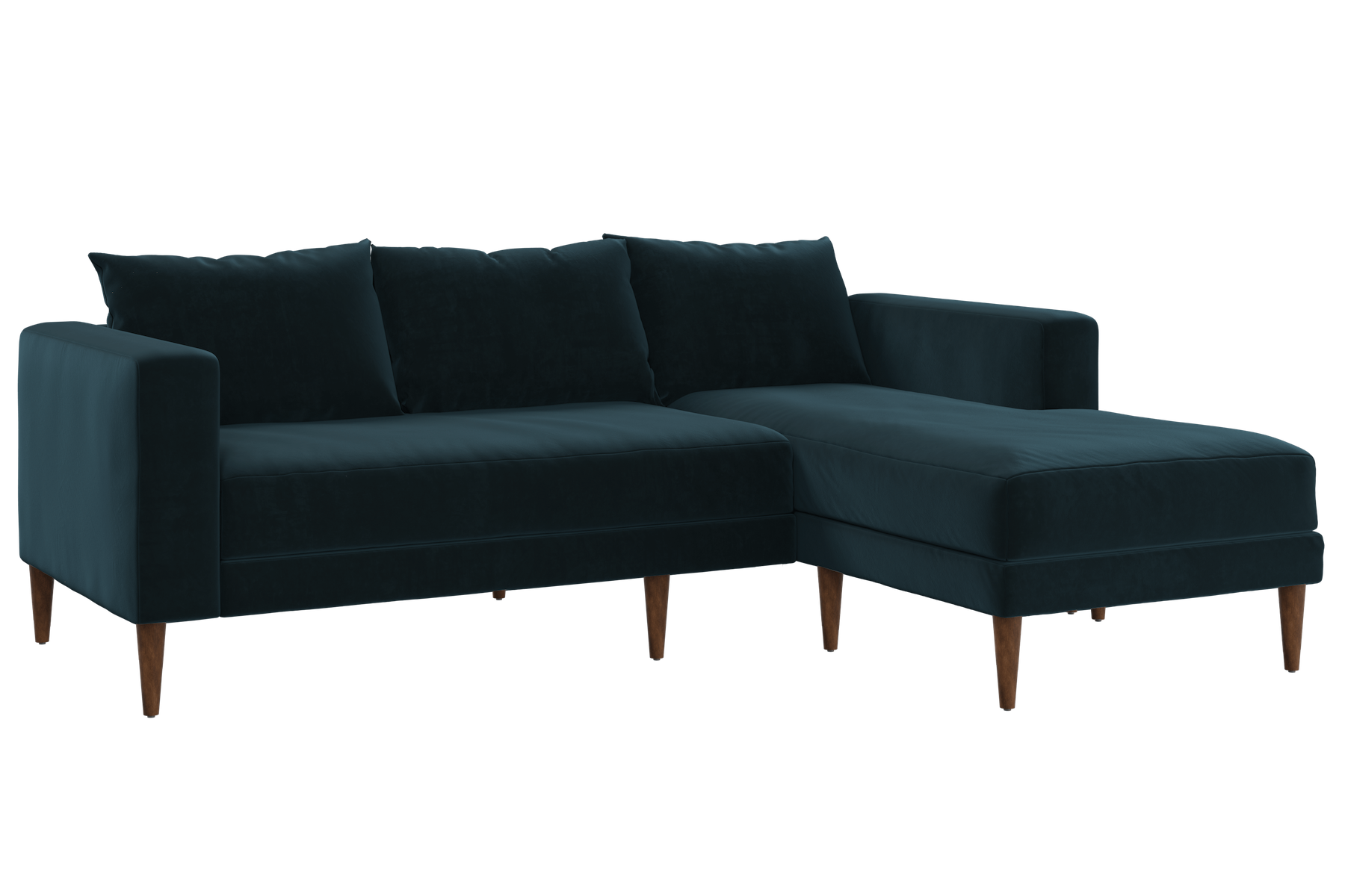 The Essential Sectional in Recycled Velvet