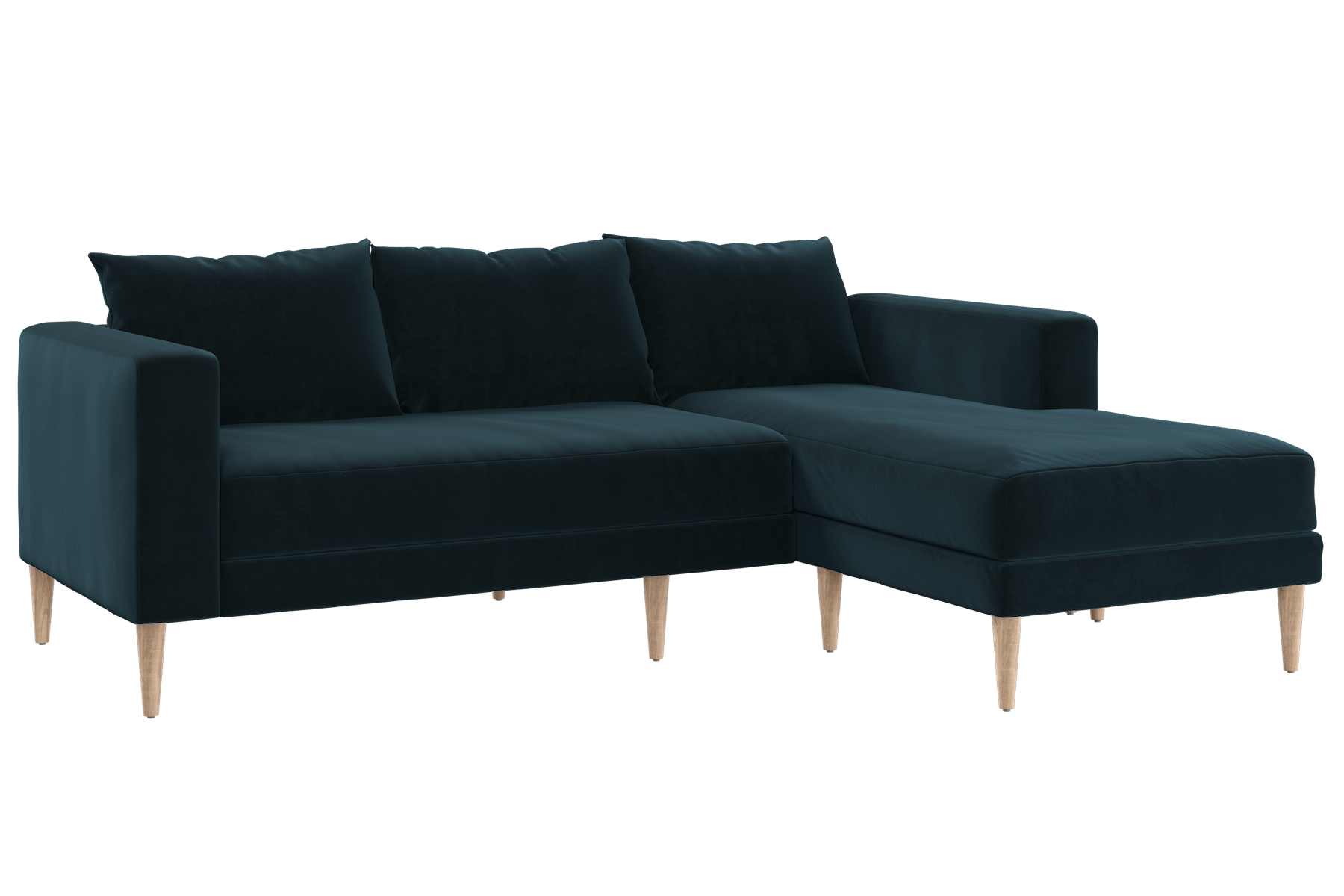 The Essential Sectional in Recycled Velvet
