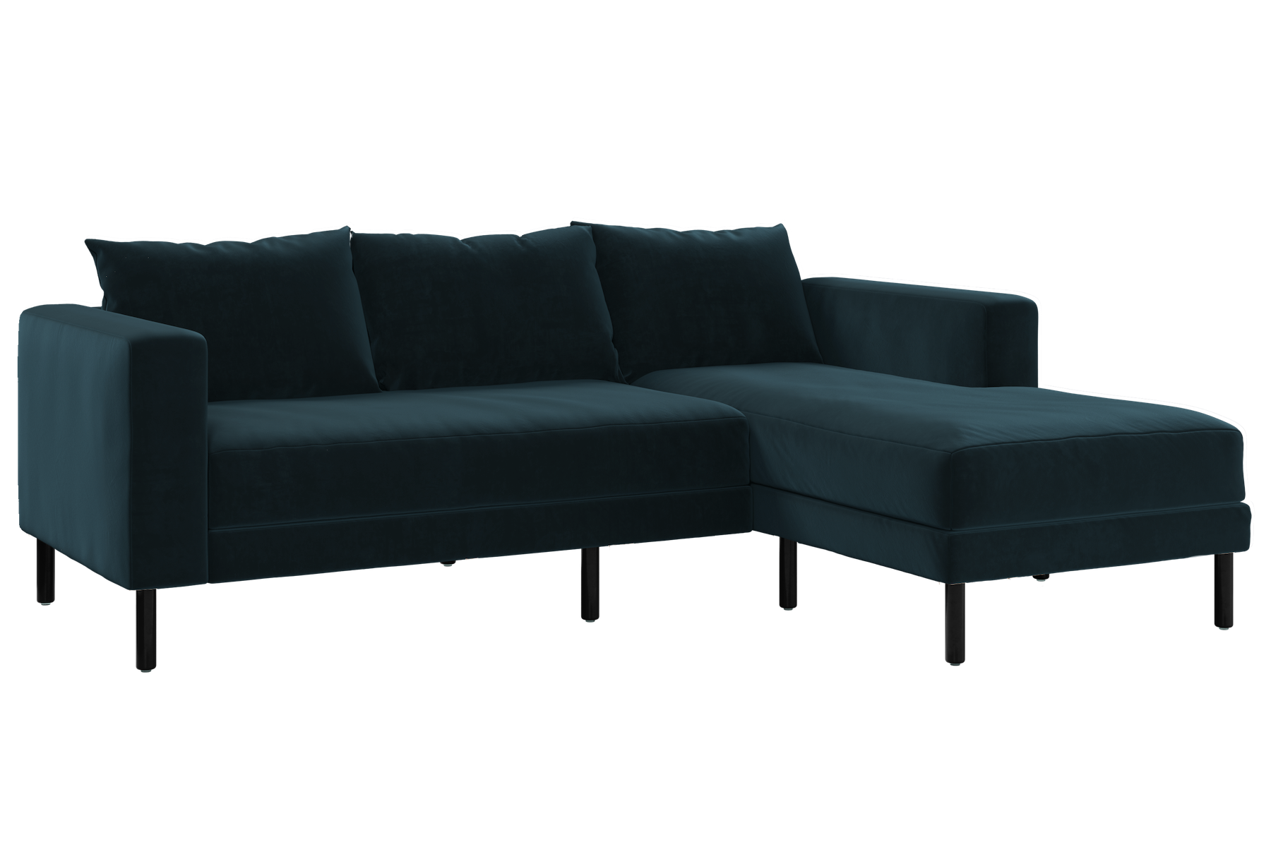 The Essential Sectional in Recycled Velvet