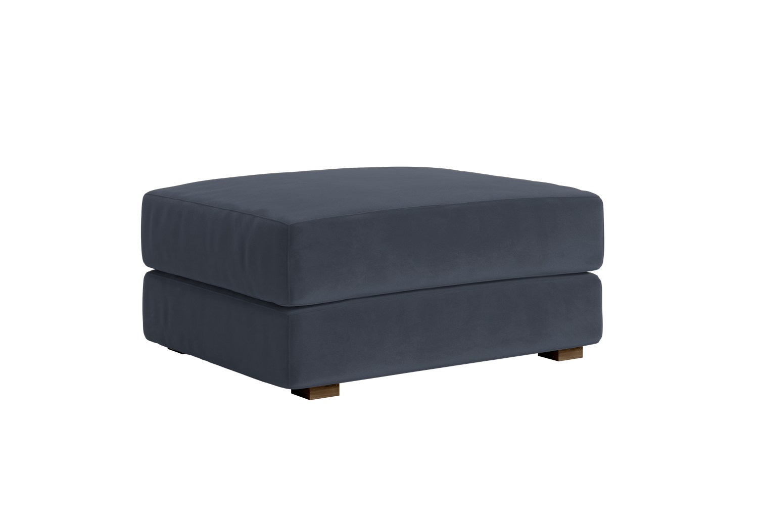 The Elevate Ottoman in Recycled Velvet