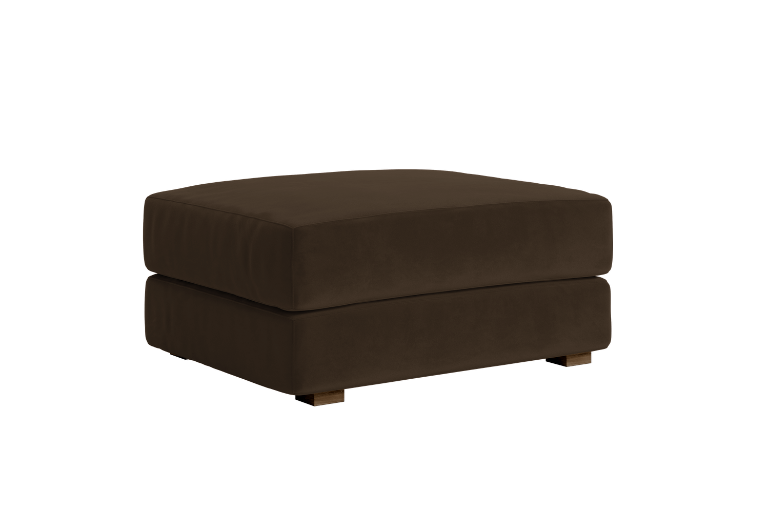 The Elevate Ottoman in Recycled Velvet