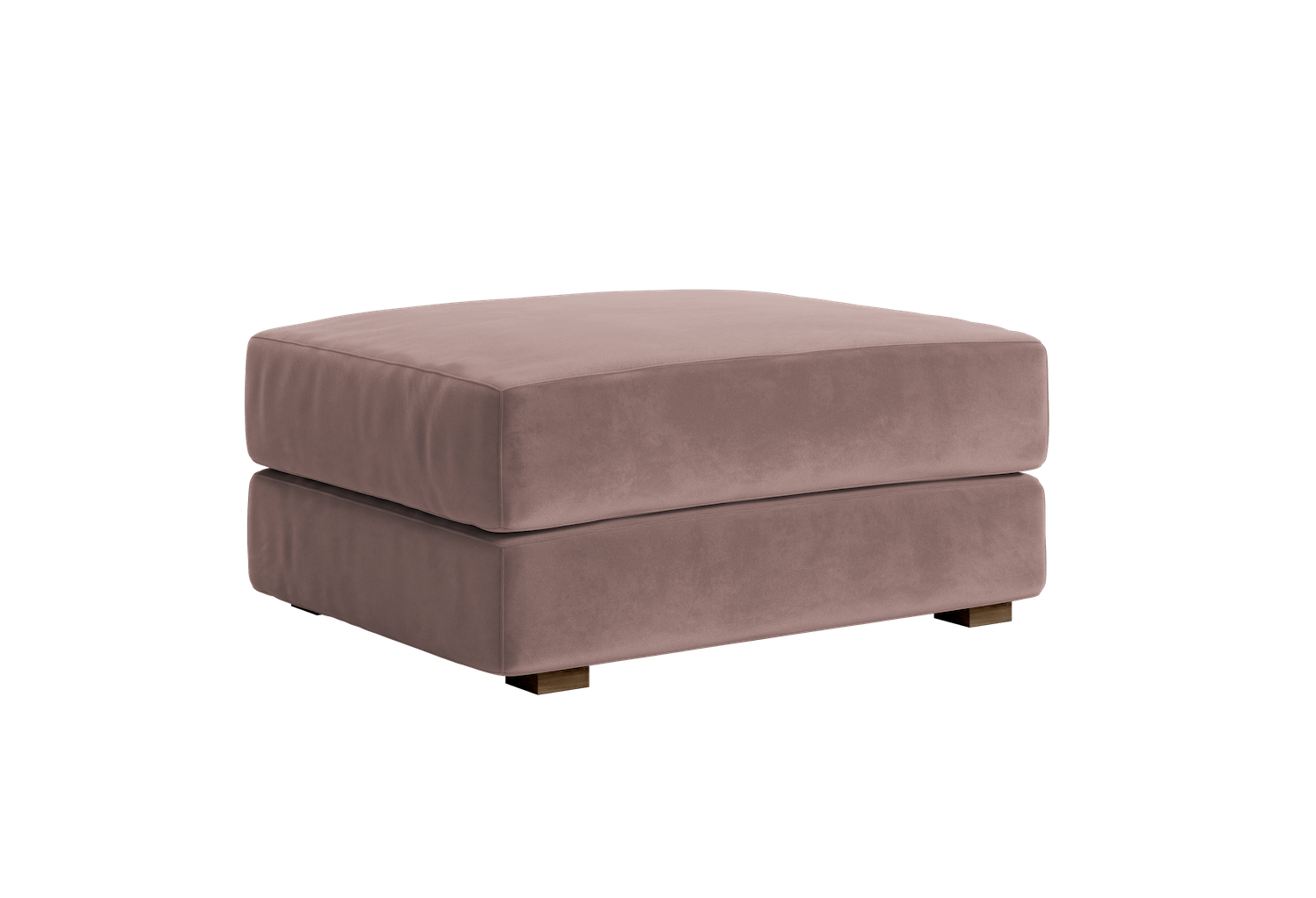 The Elevate Ottoman in Recycled Velvet