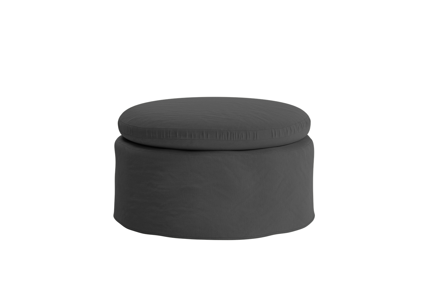 The Evergreen Ottoman in Hemp Blend