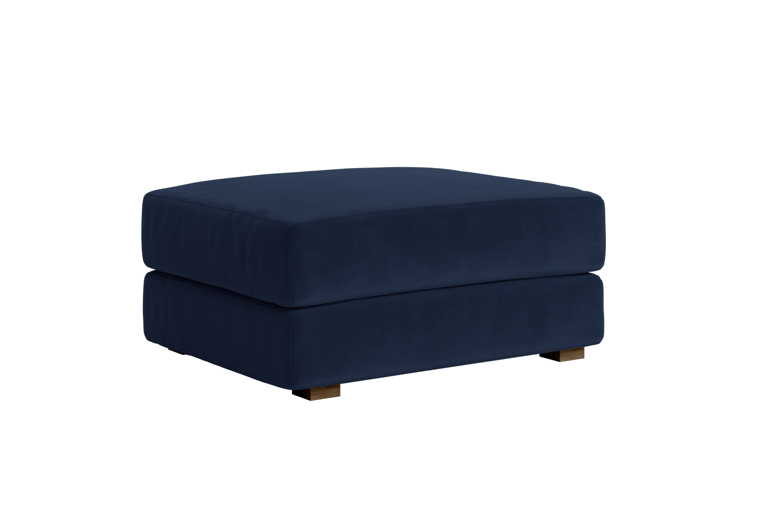 The Elevate Ottoman in Recycled Velvet