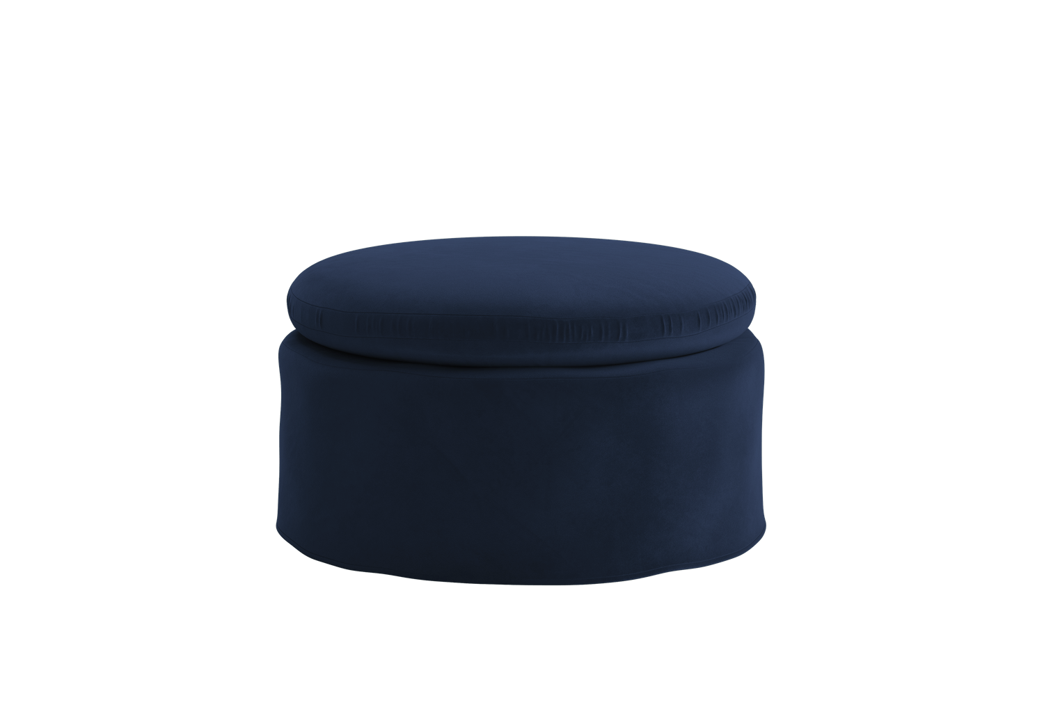 The Evergreen Ottoman in Recycled Velvet