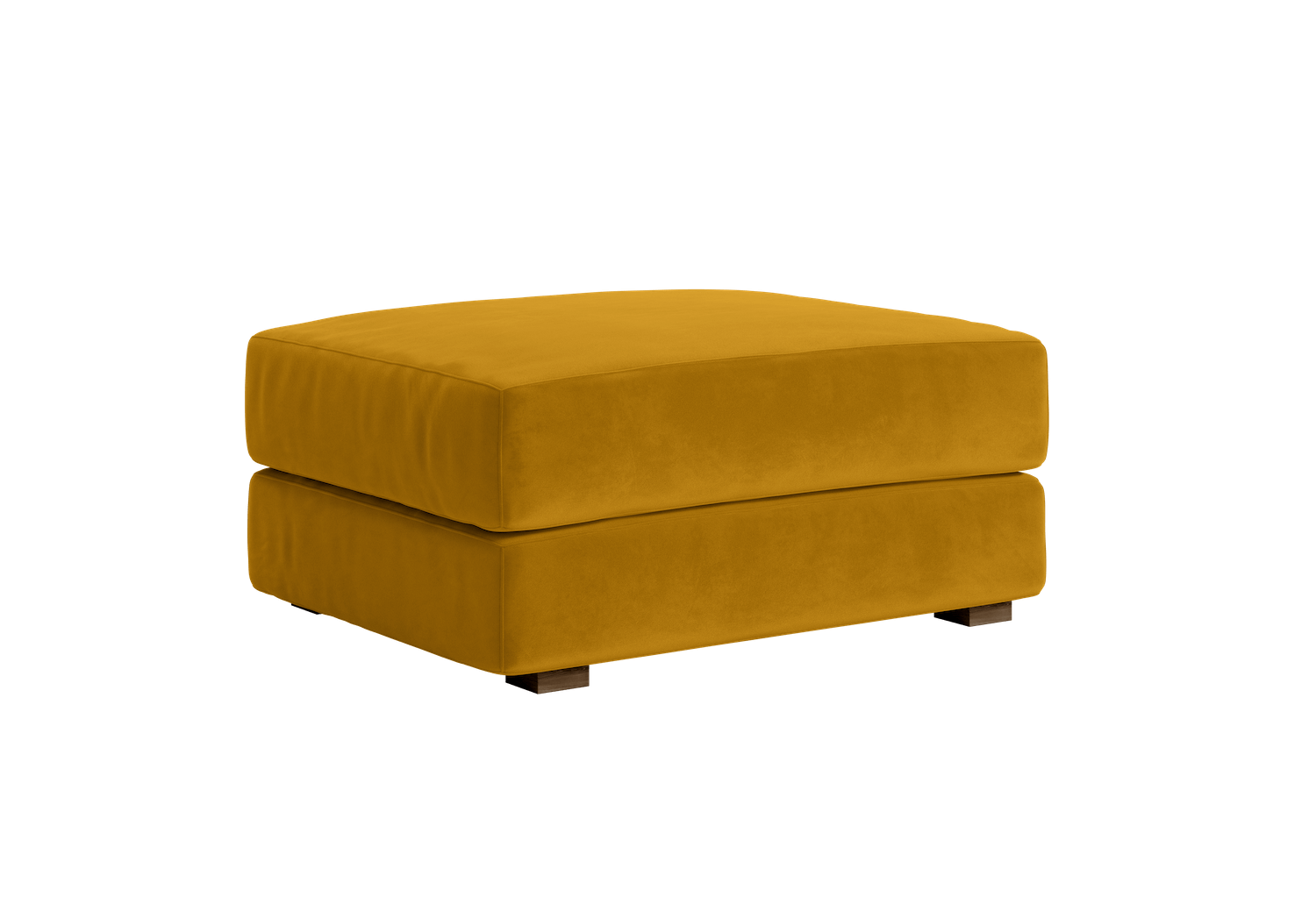 The Elevate Ottoman in Recycled Velvet