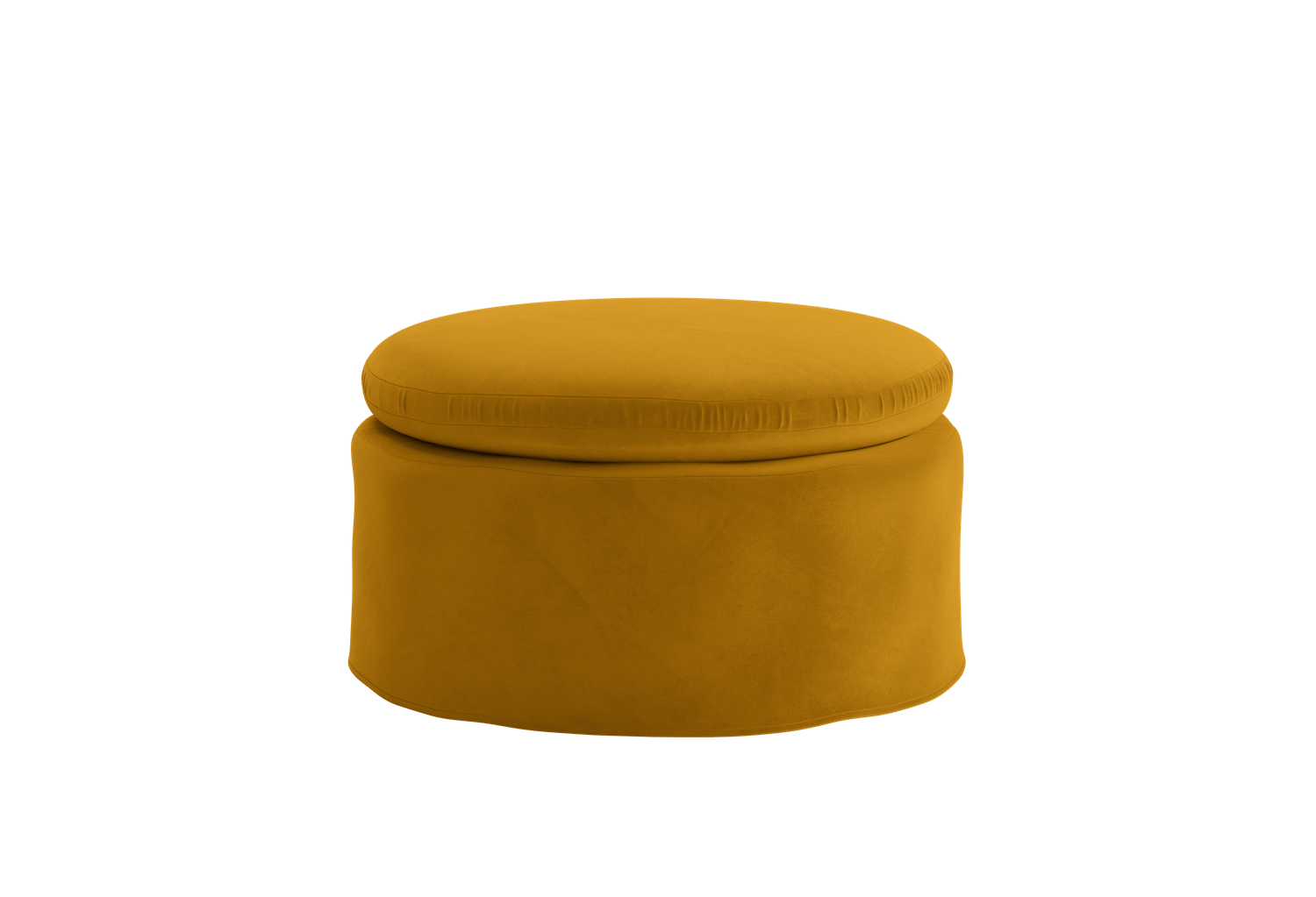 The Evergreen Ottoman in Recycled Velvet