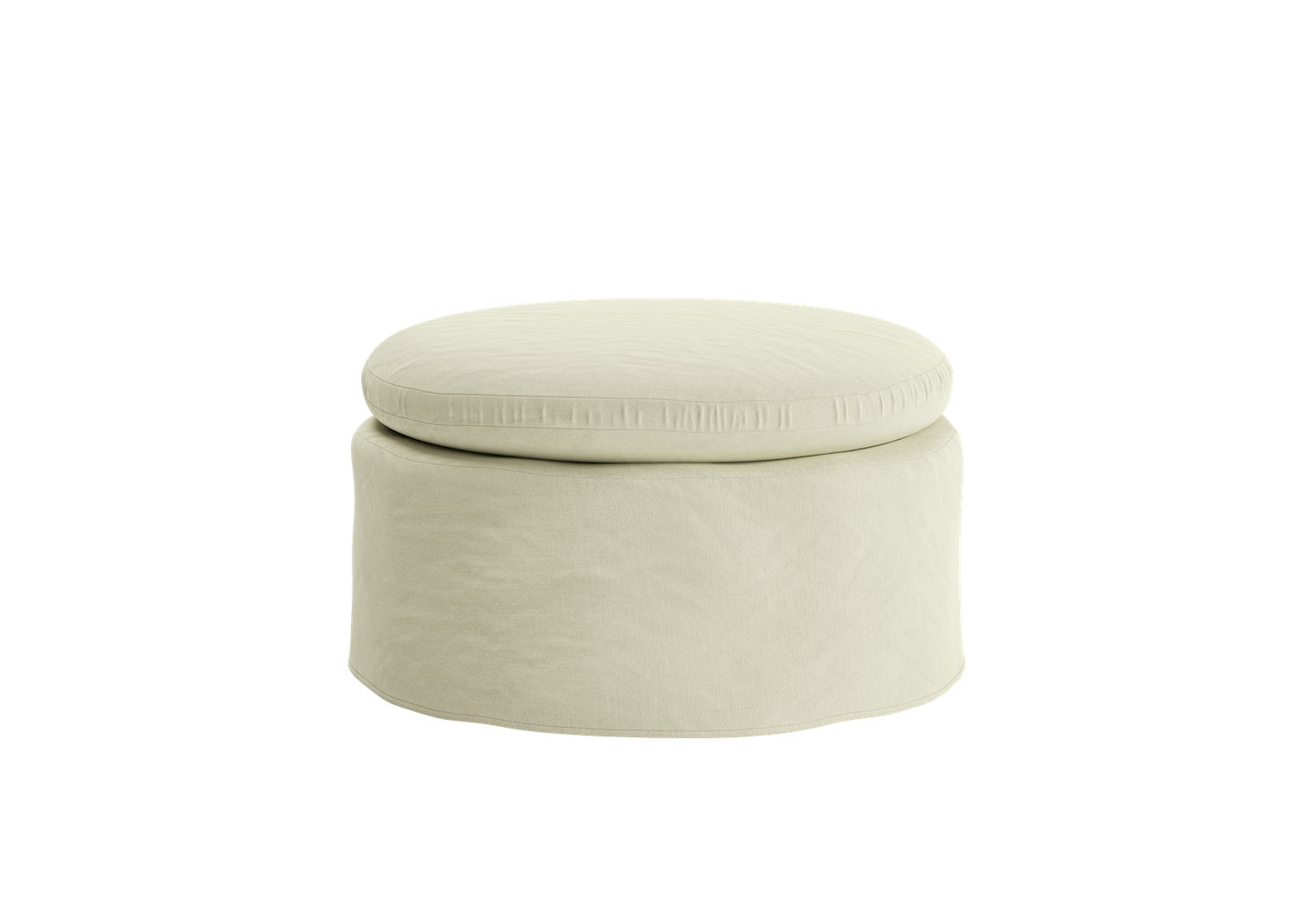 The Evergreen Ottoman in Hemp Blend