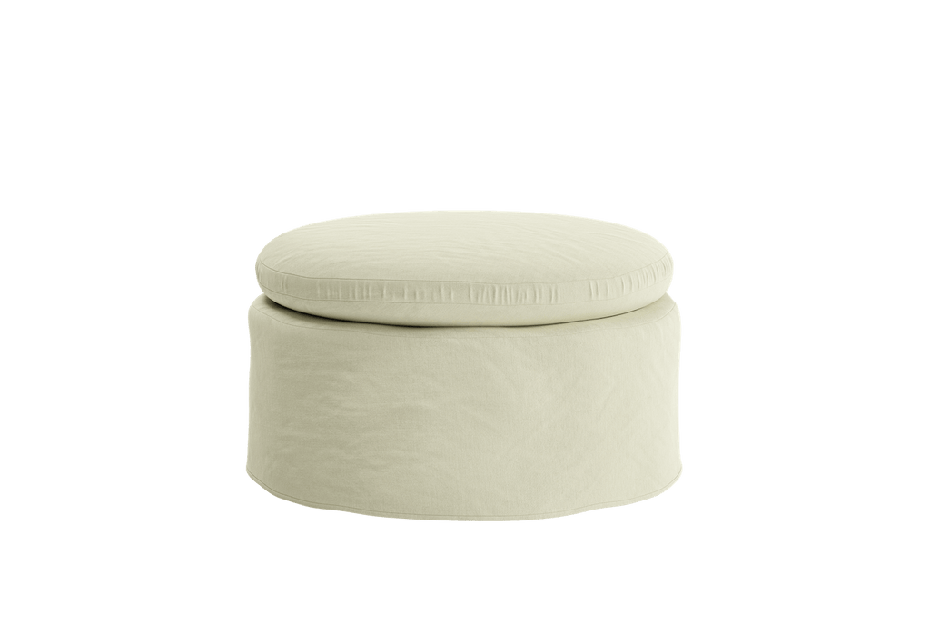 The Evergreen Ottoman in Hemp Blend
