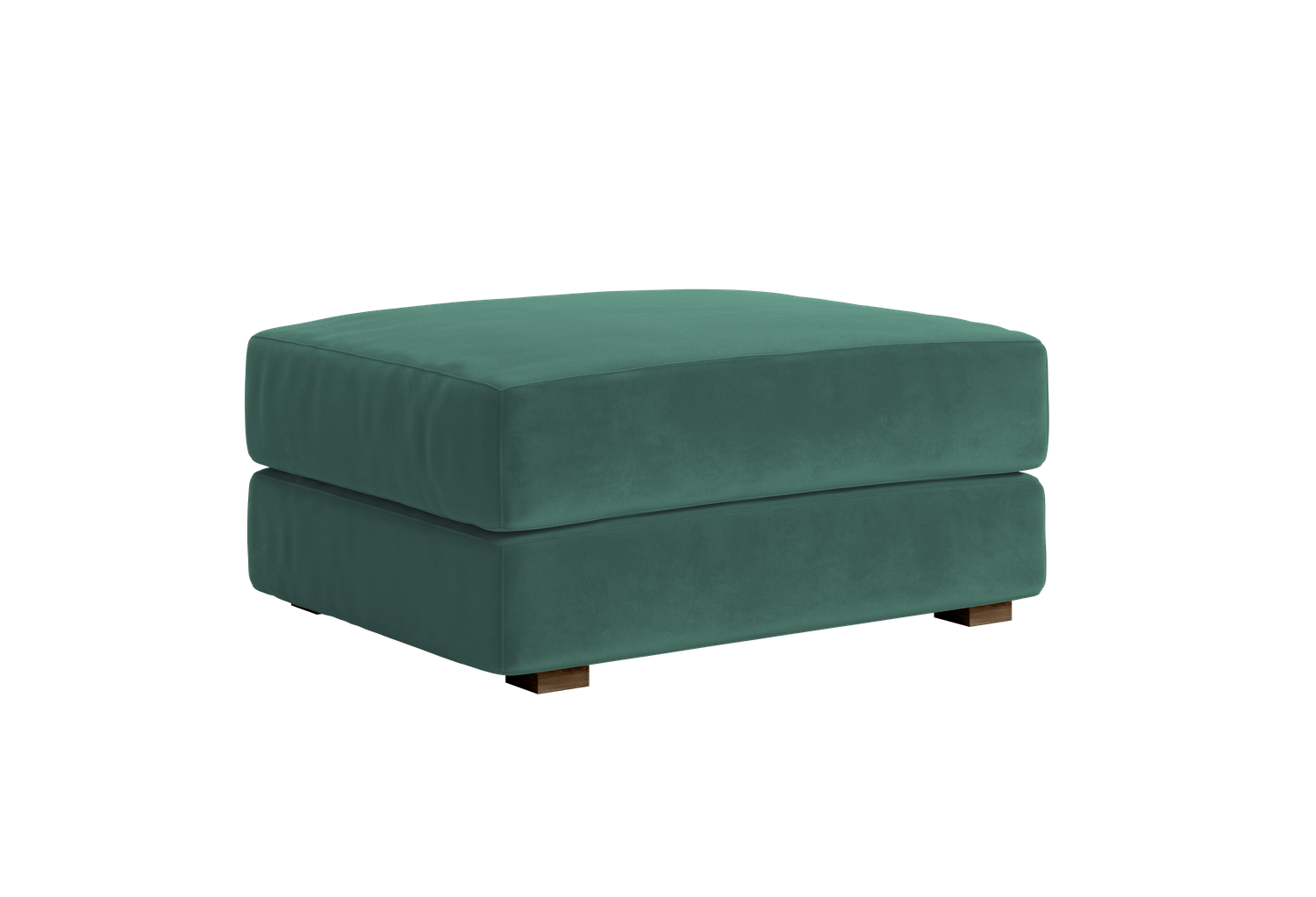 The Elevate Ottoman in Recycled Velvet