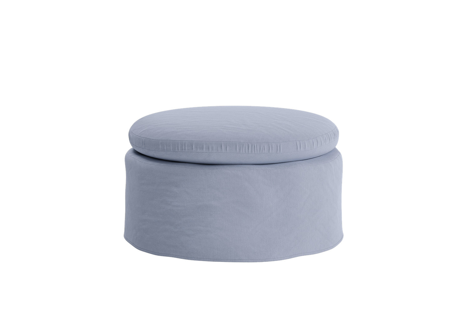 The Evergreen Ottoman in Hemp Blend