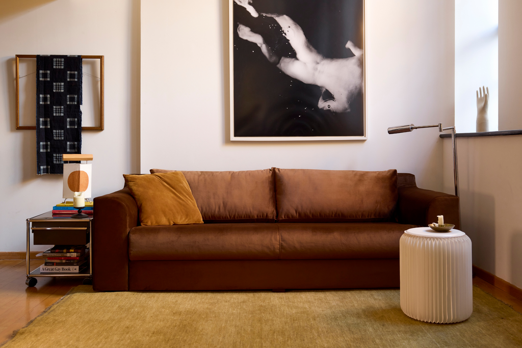 The Elevate 86" Sofa in Recycled Velvet