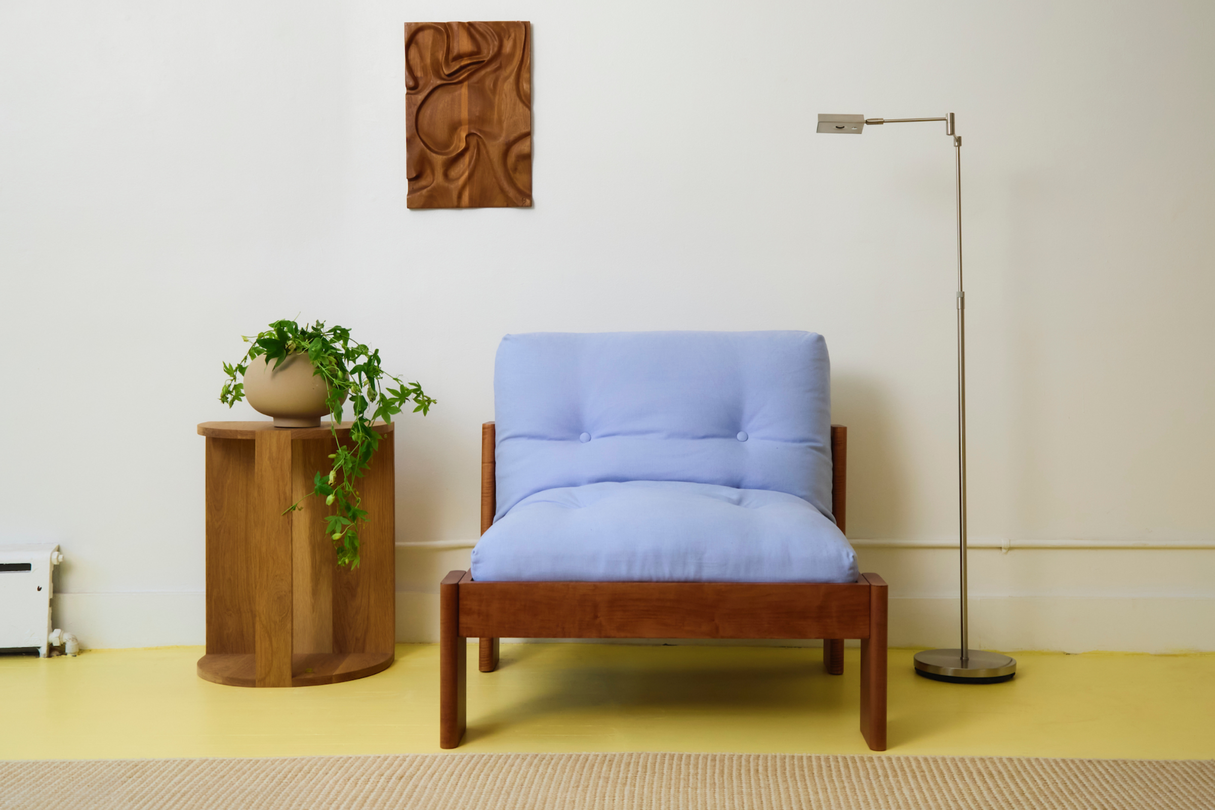 The Bacana Lounge Chair in Recycled Velvet