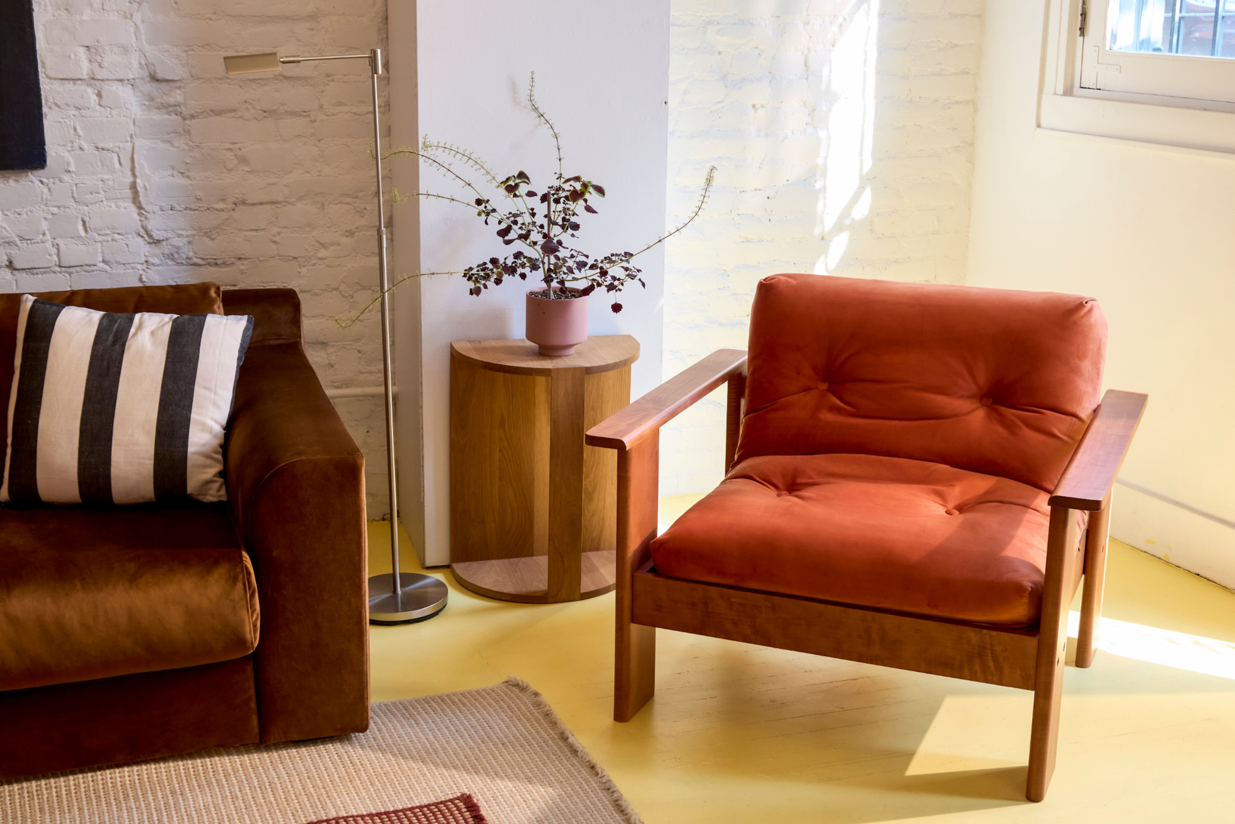 The Bacana Armchair in Cactus Leather