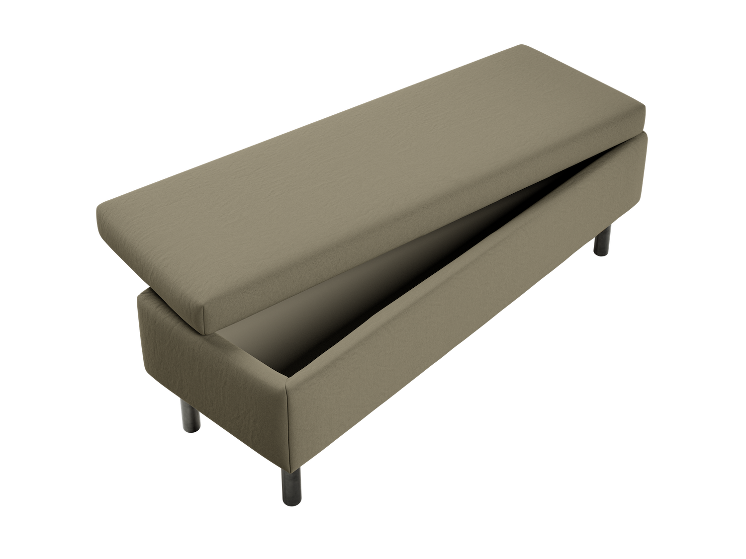 The Essential Storage Bench in Upcycled Poly