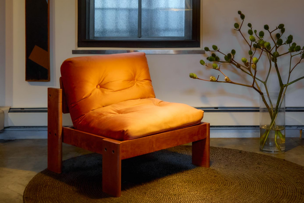 The Bacana Lounge Chair in Recycled Velvet
