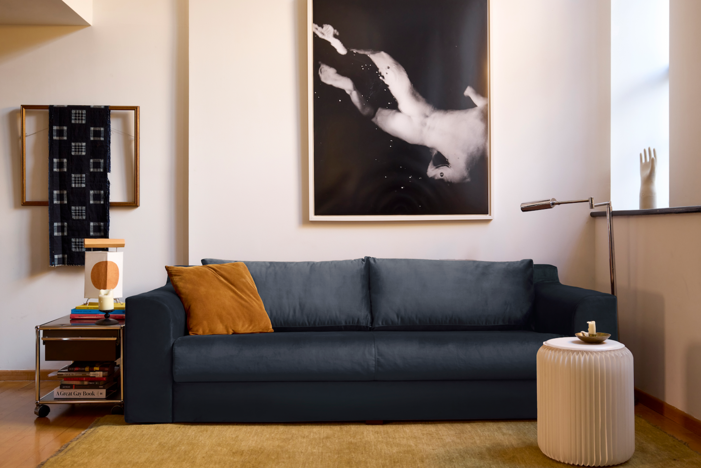 The Elevate 86" Sofa in Recycled Velvet