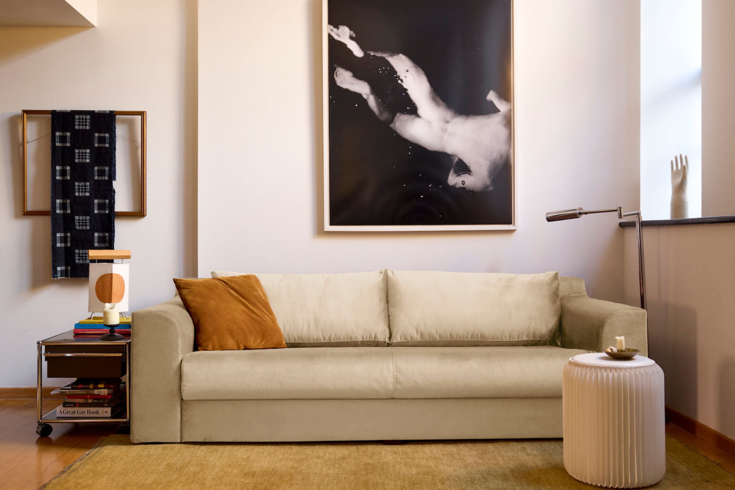 The Elevate 86" Sofa in Recycled Velvet