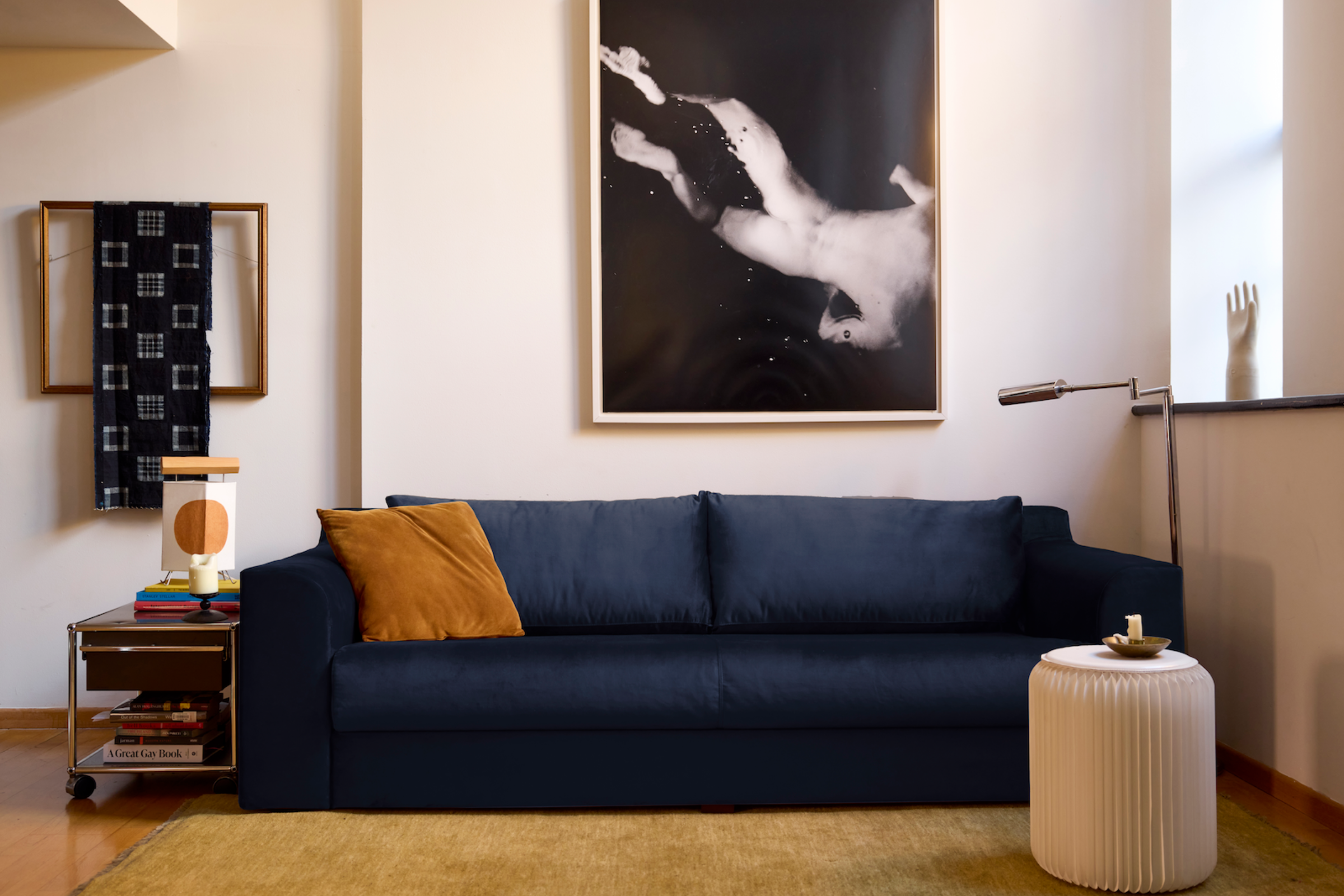 The Elevate 86" Sofa in Recycled Velvet
