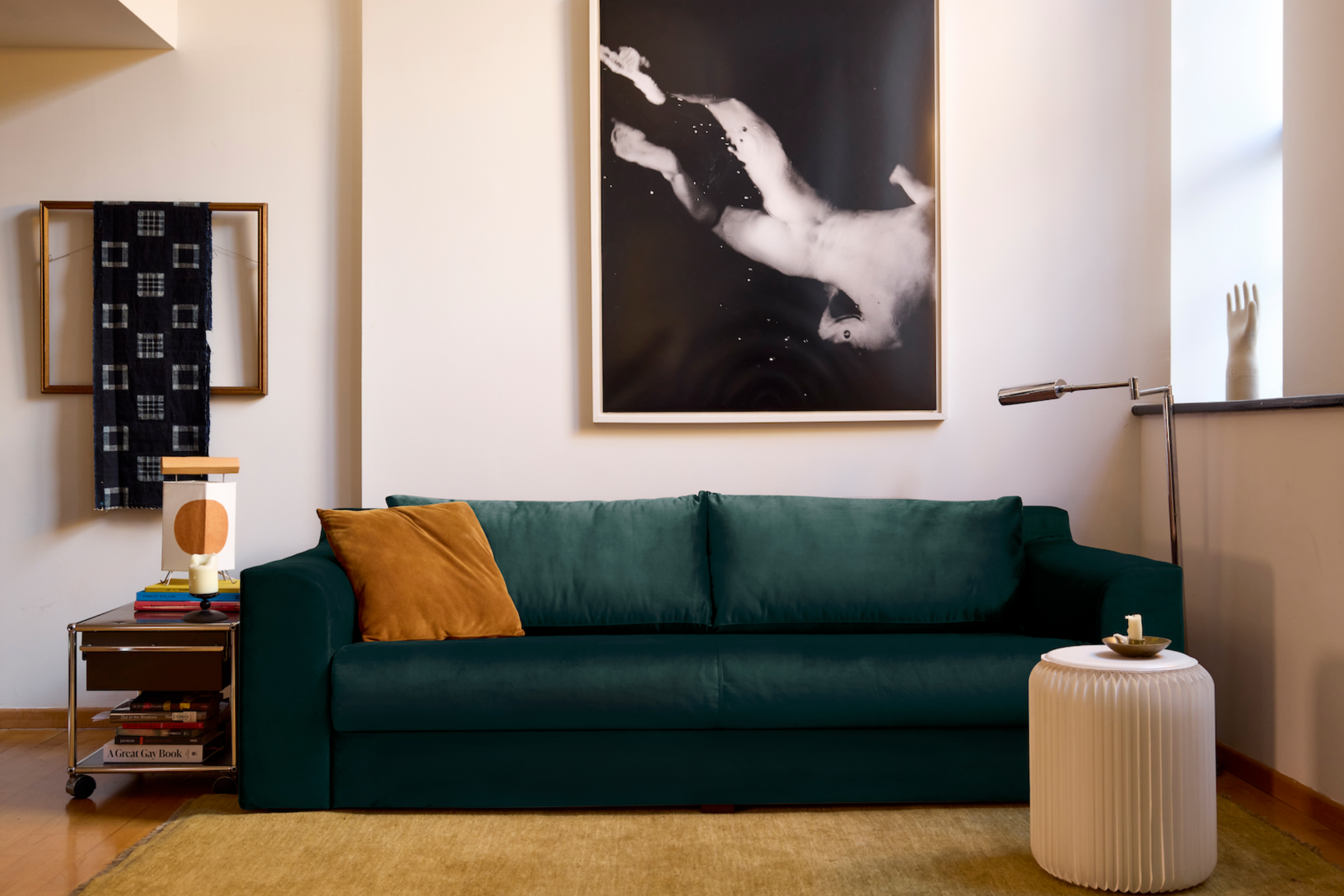 The Elevate 86" Sofa in Recycled Velvet