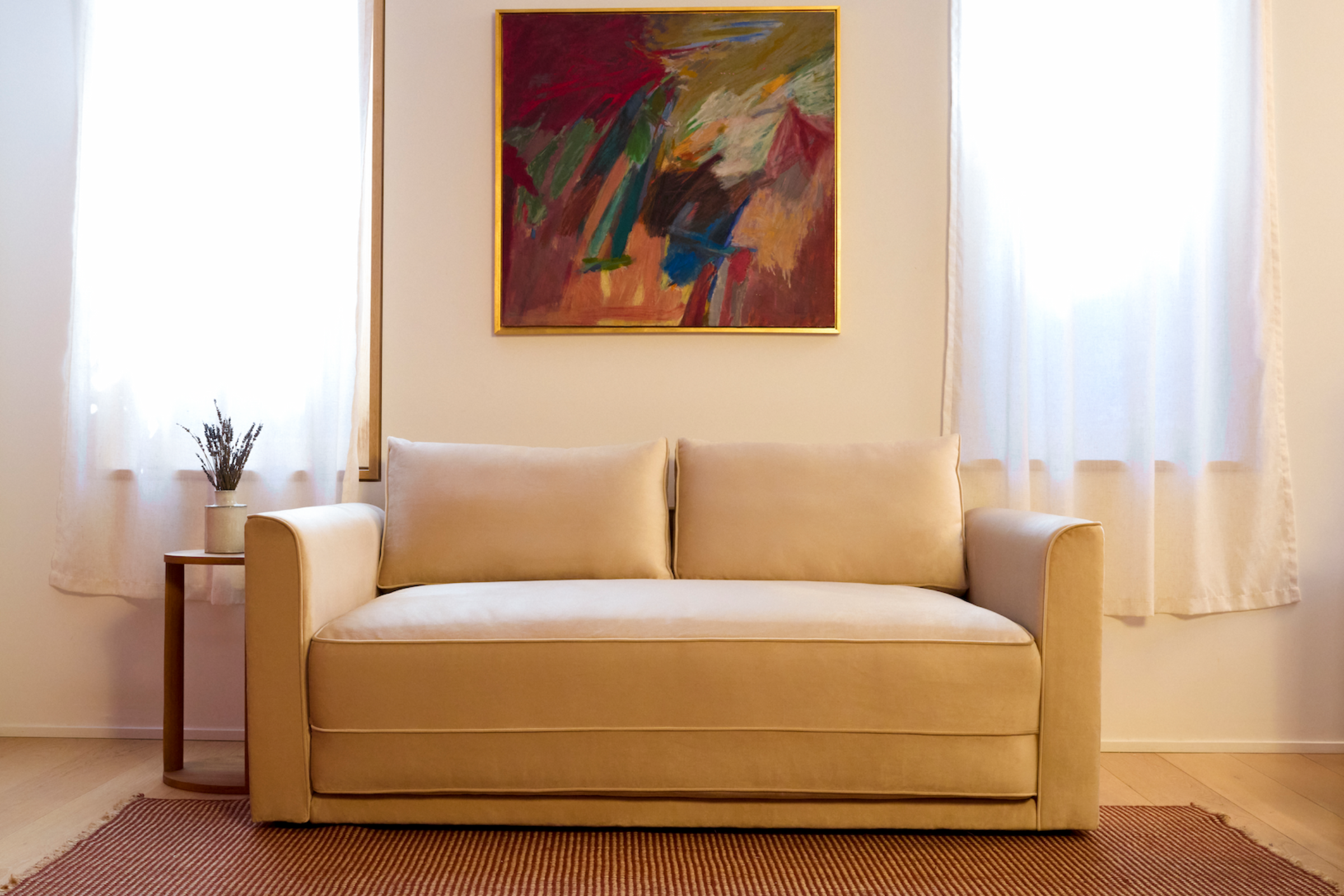 The Eclipse Sleeper Sofa in Upcycled Poly