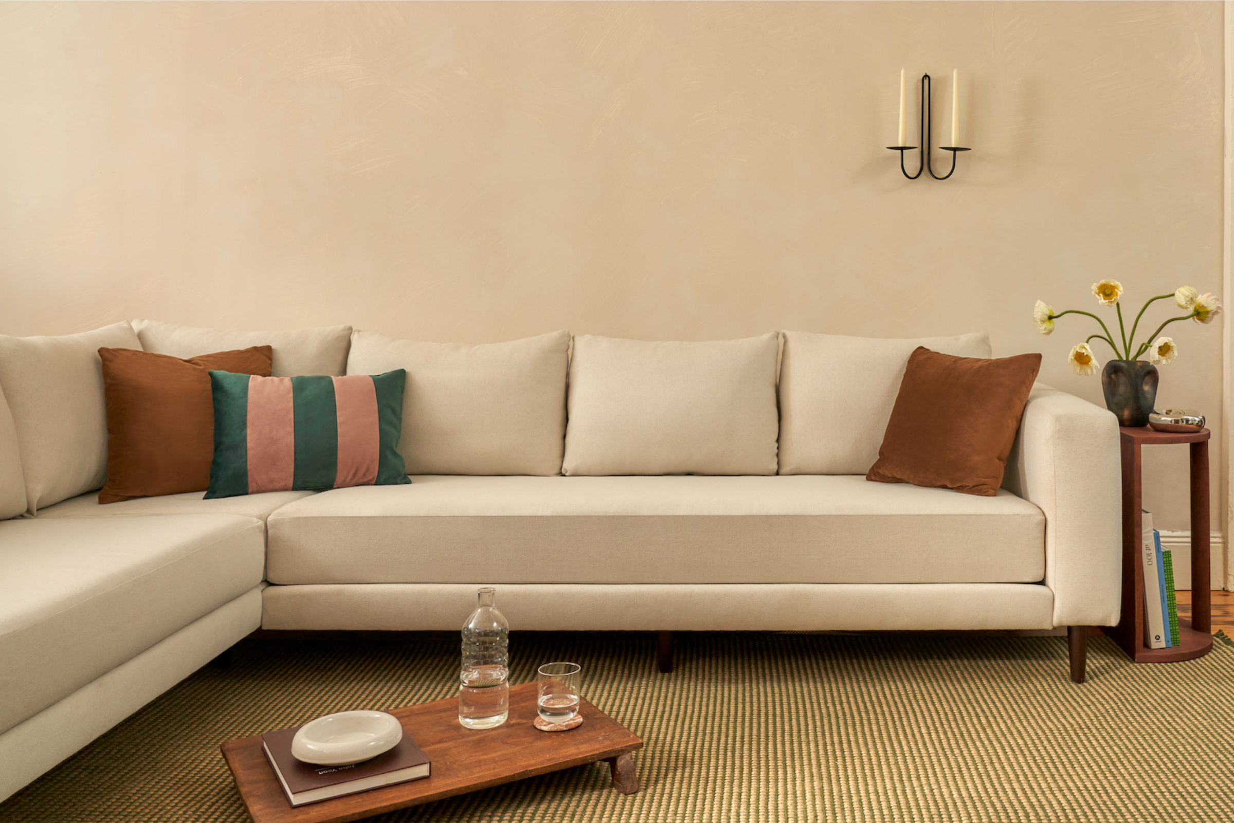 The Essential Corner Sectional (7 Seat) in Recycled Velvet
