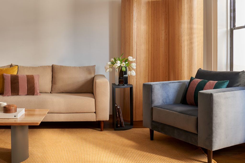 The Essential Loveseat Sectional in Upcycled Poly