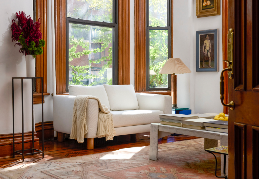 The Essential Loveseat in Recycled Velvet