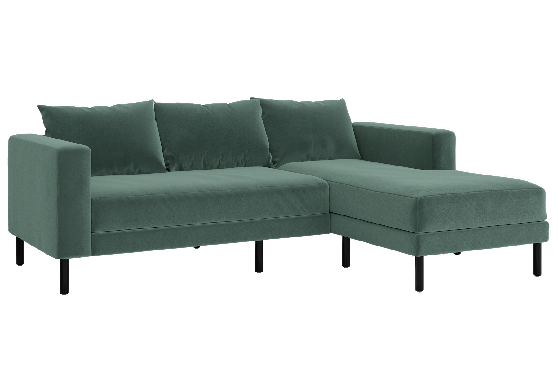 The Essential Sectional in Recycled Velvet