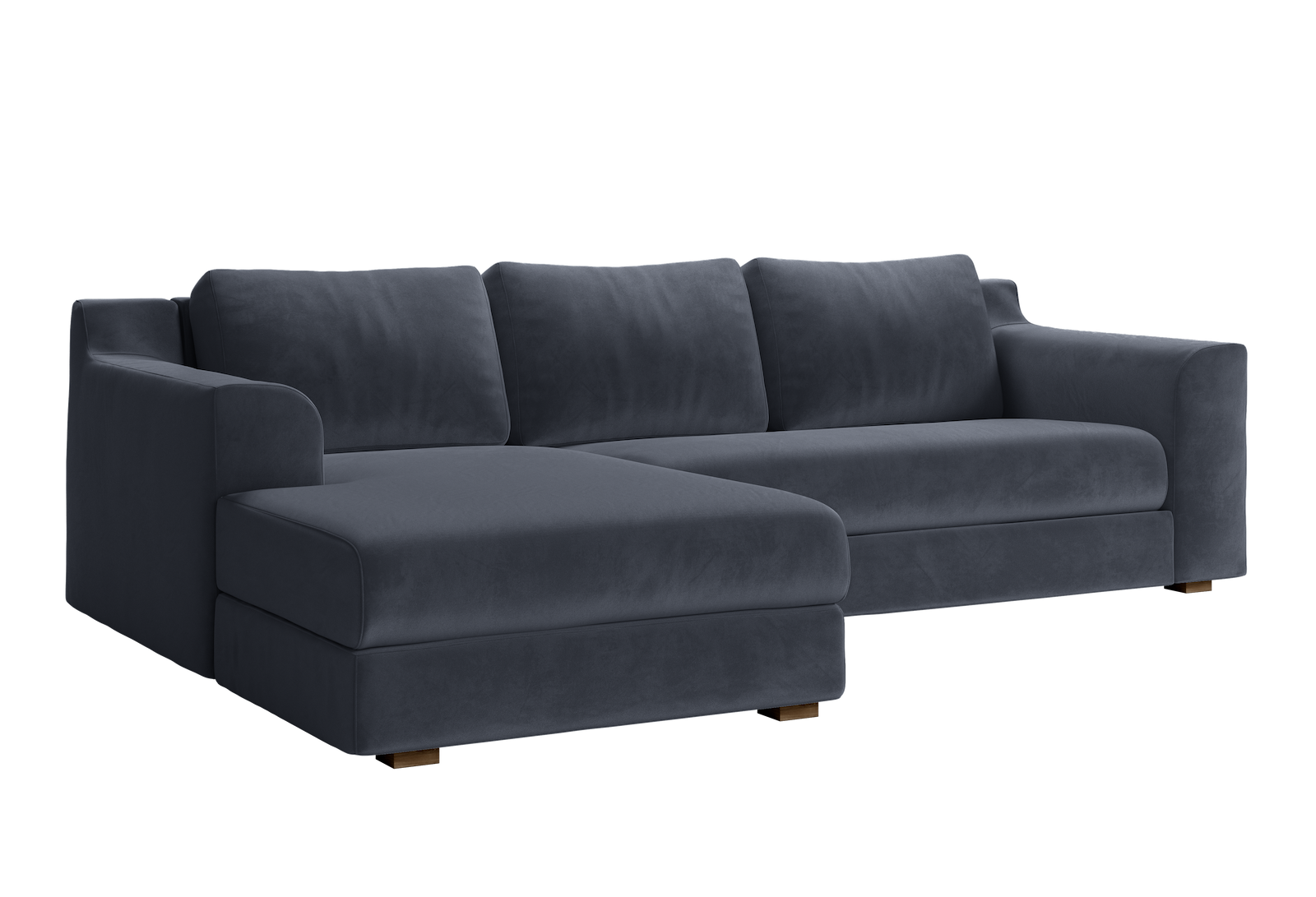 The Elevate Sectional in Recycled Velvet