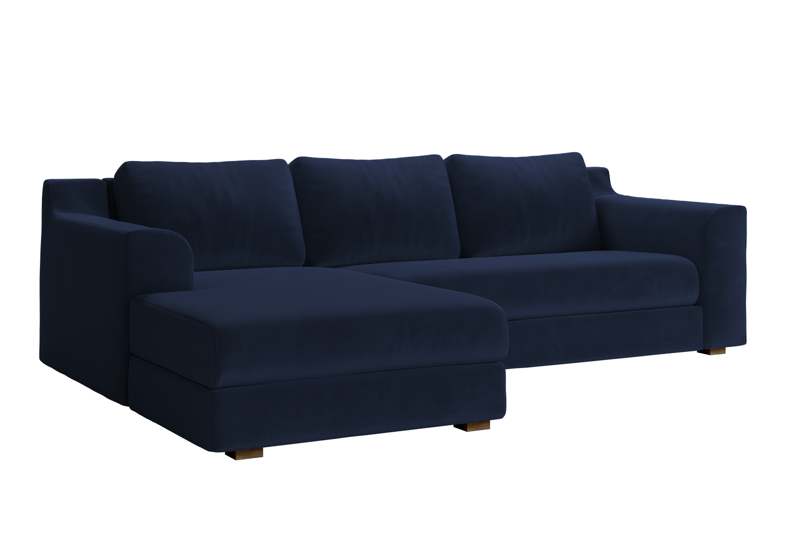 The Elevate Sectional in Recycled Velvet