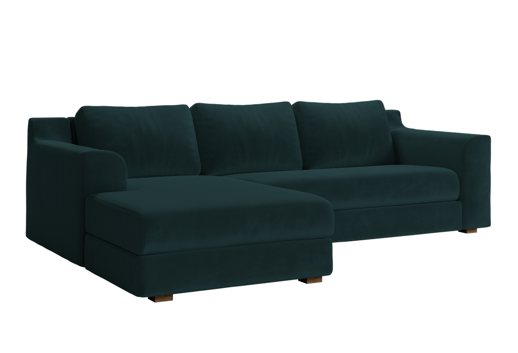 The Elevate Sectional in Recycled Velvet