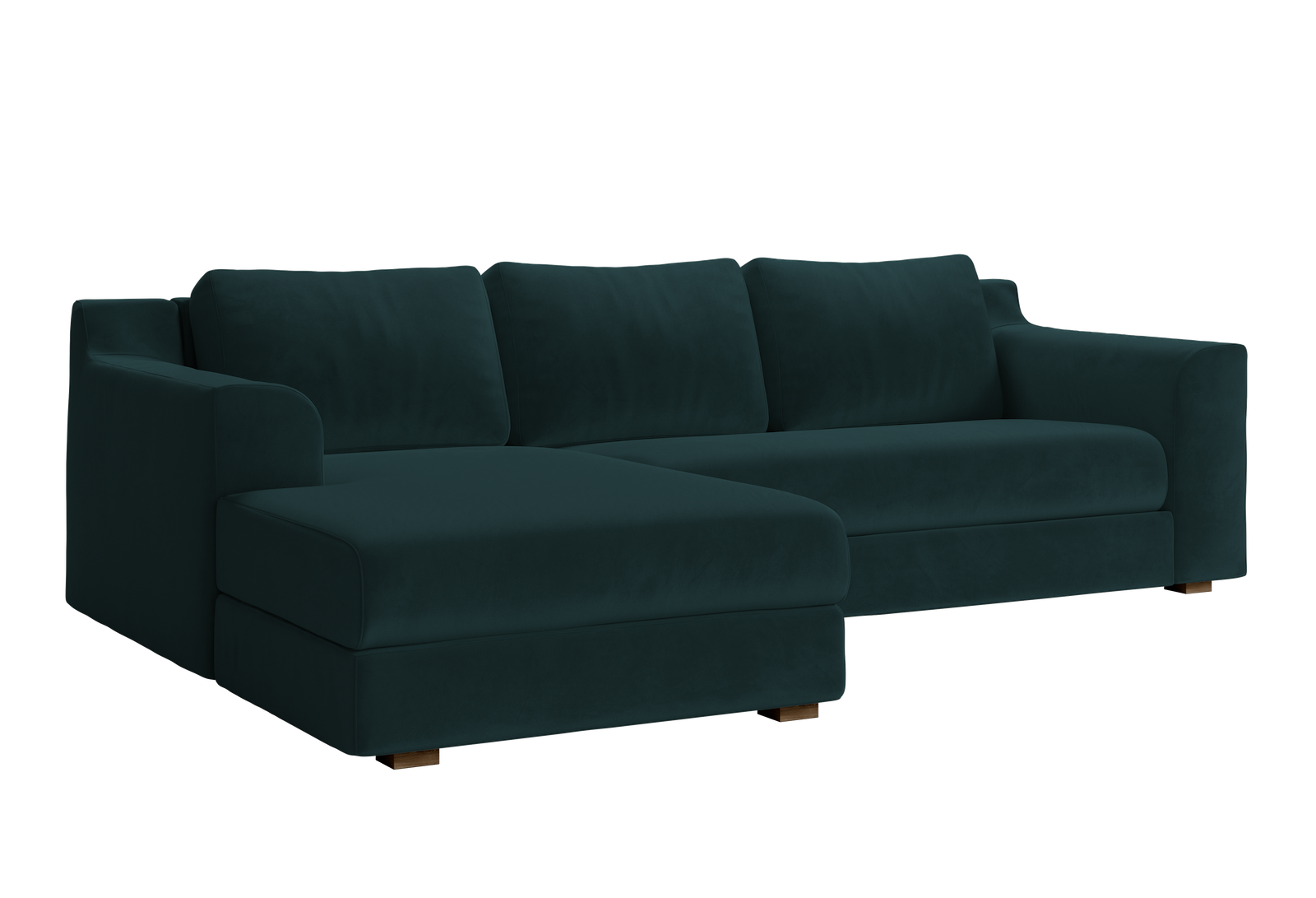 The Elevate Sectional in Recycled Velvet
