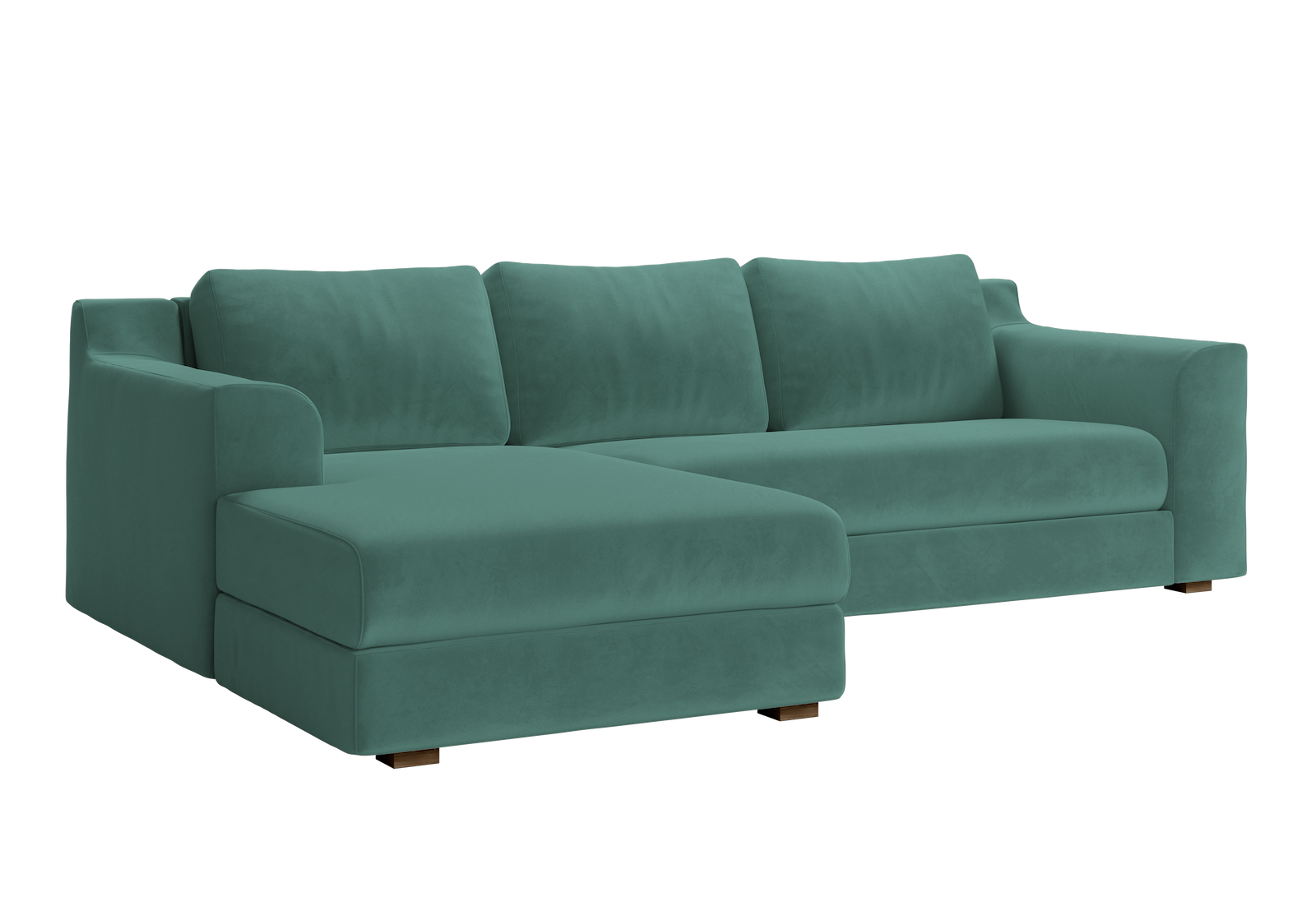The Elevate Sectional in Recycled Velvet