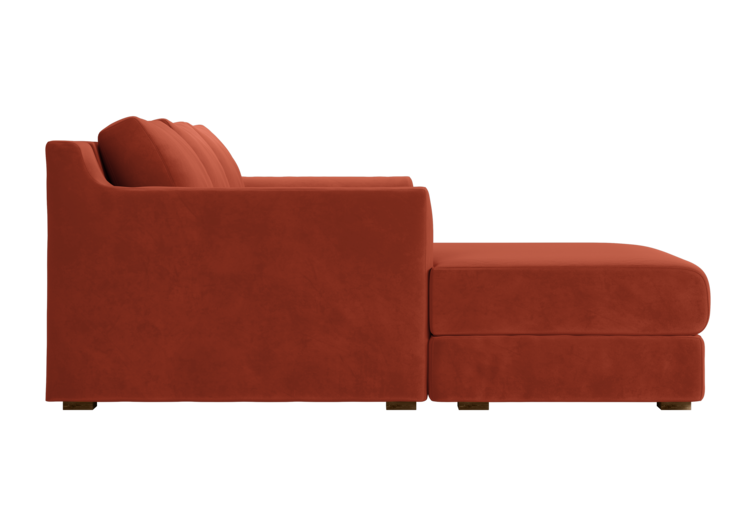 The Elevate Sectional in Recycled Velvet