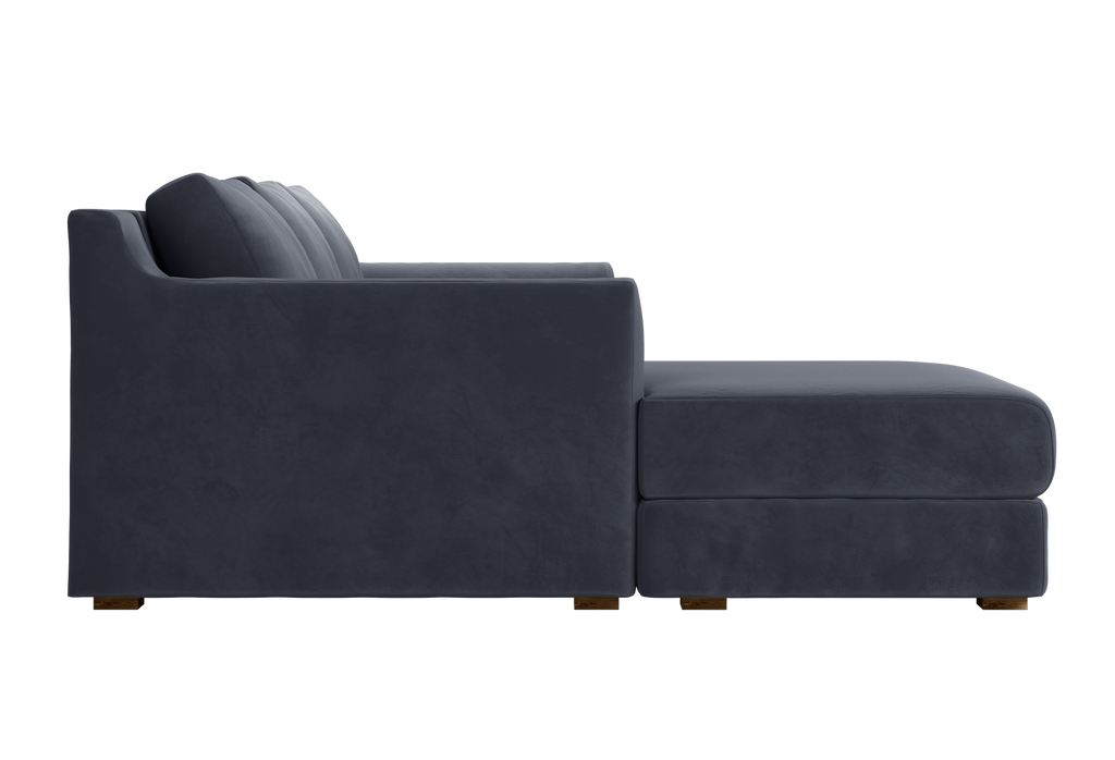 The Elevate Sectional in Recycled Velvet
